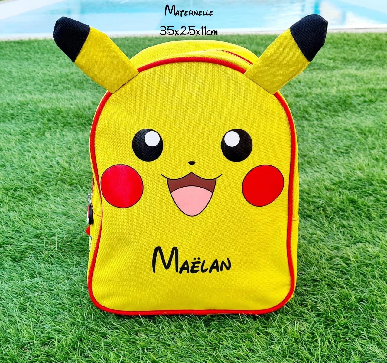 sac maternelle personnalisé pikachu